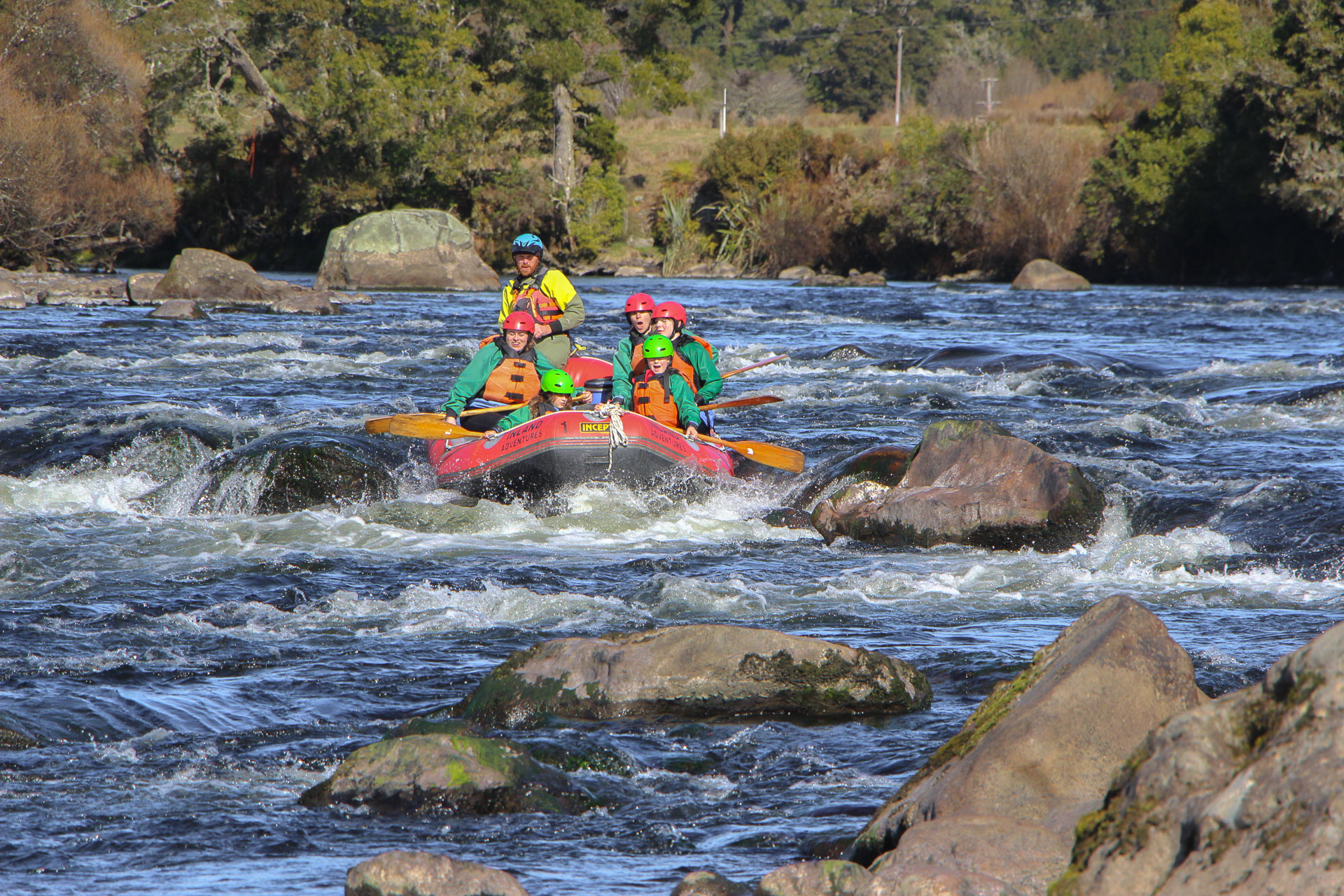 Family rafting the Arnold River