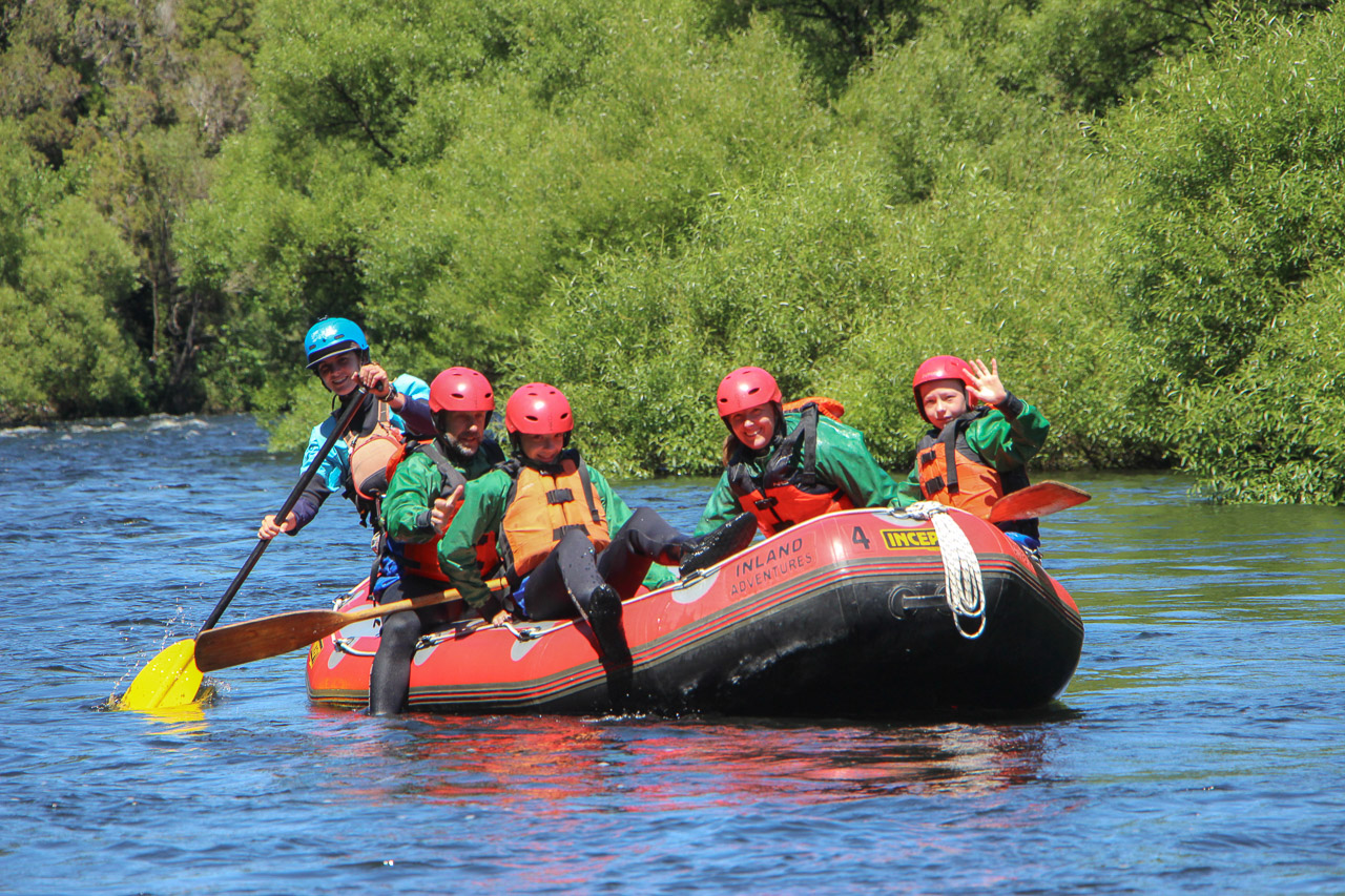 Kids in river gear on the Arnold