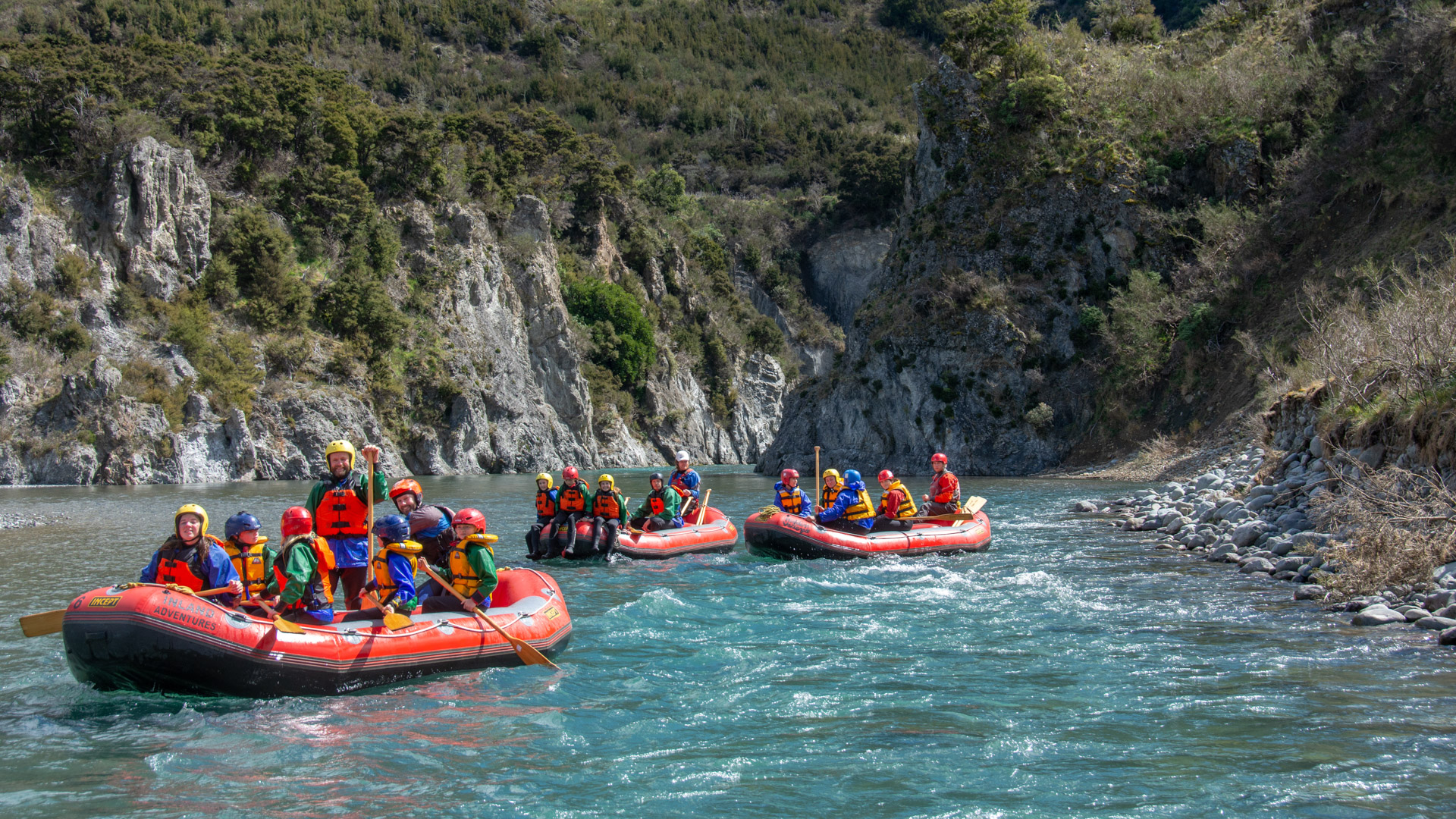 Rafting the Upper Waiau / Waiau-uha near Hanmer Springs