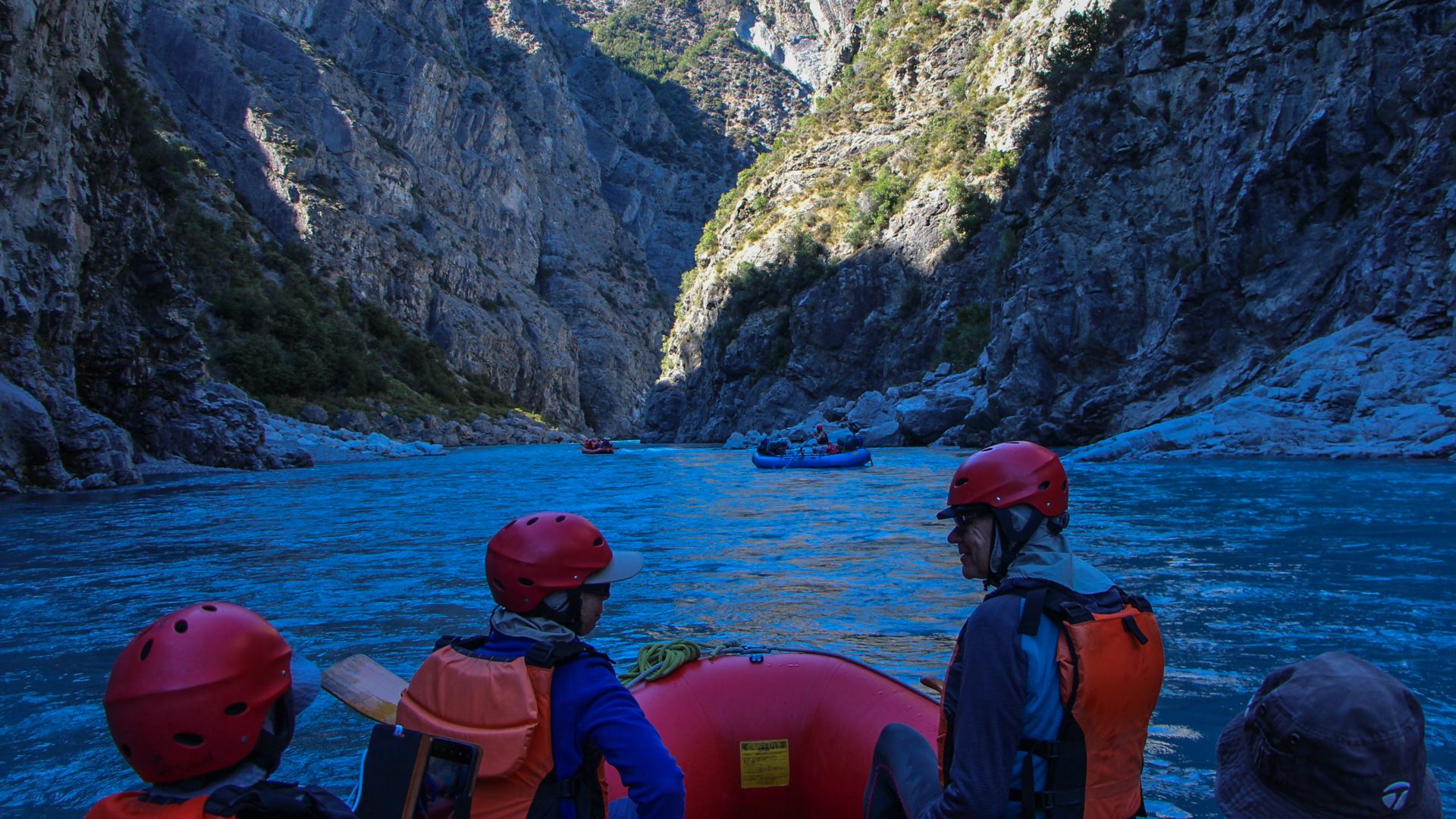 Rafting the Waimakariri River