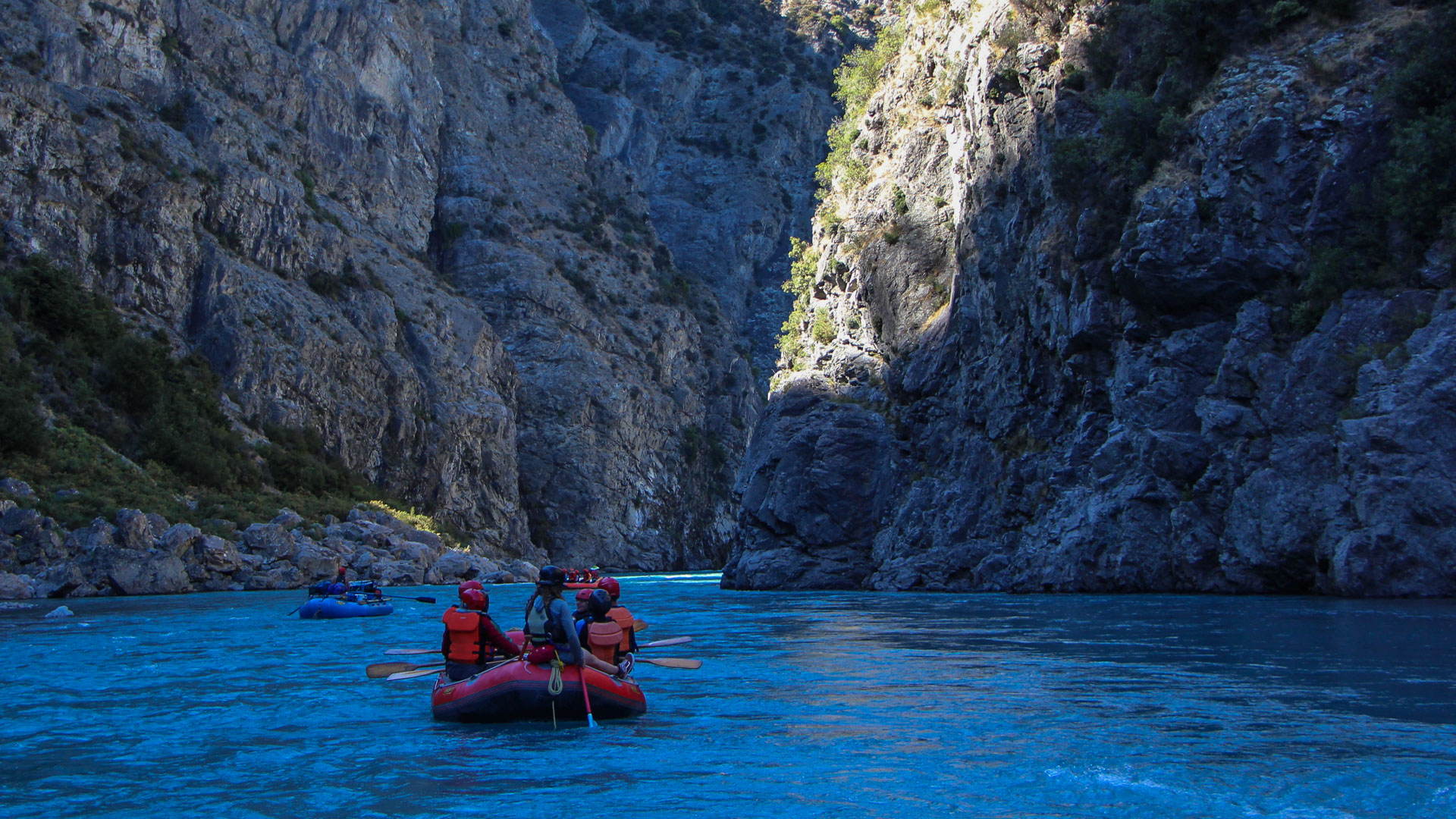 Rafting the Waimakariri River