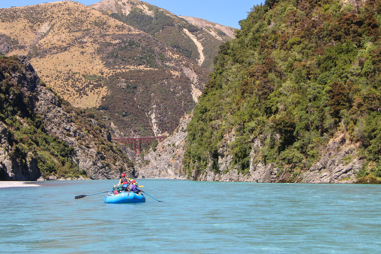 The braided Waimakariri River below the Southern Alps